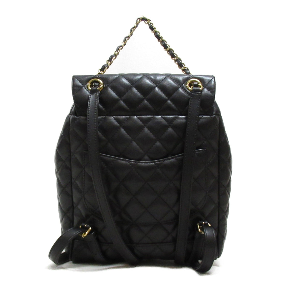 CHANEL Matelasse Rucksack Black Lambskin (sheep leather)