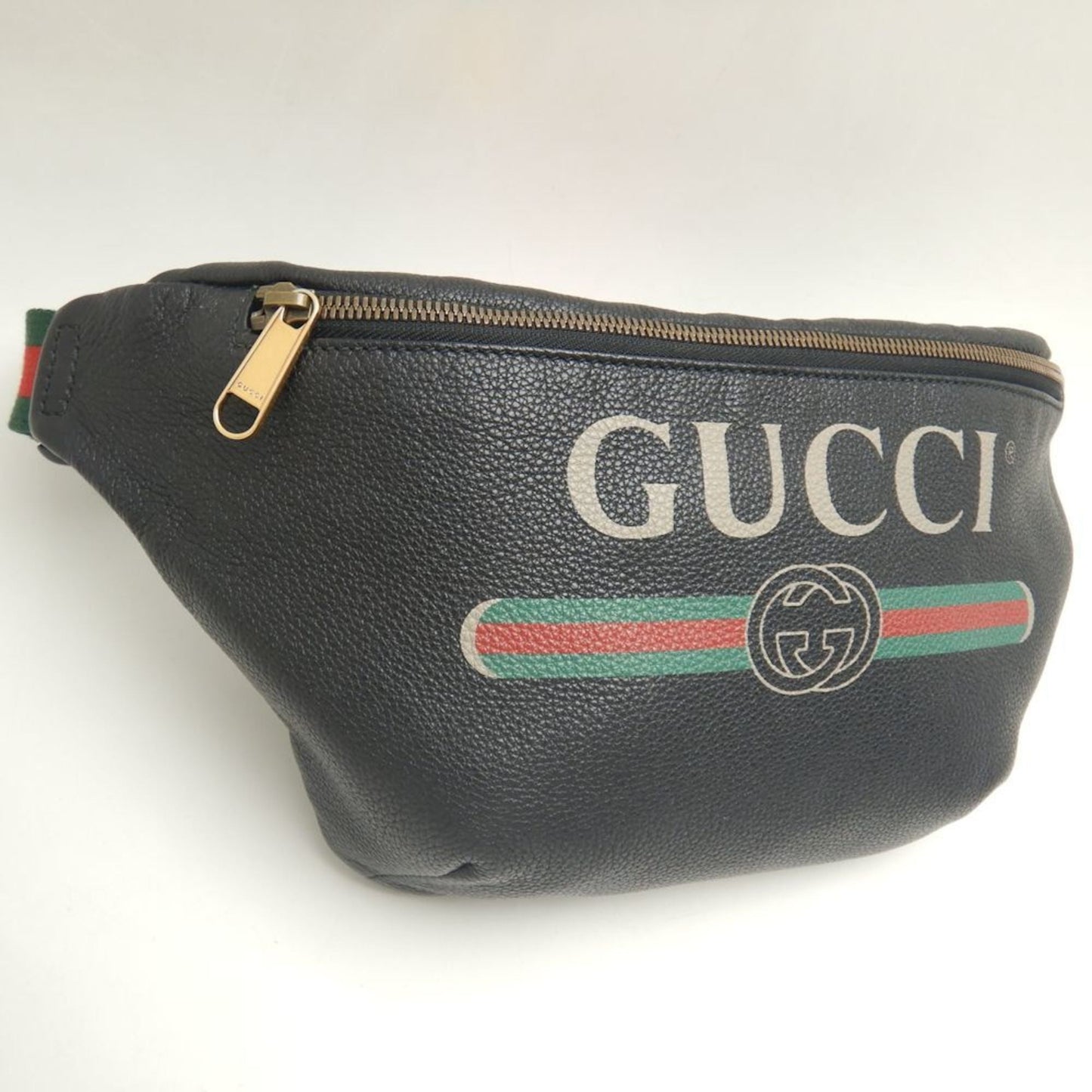 Gucci Black Leather Fanny Pack