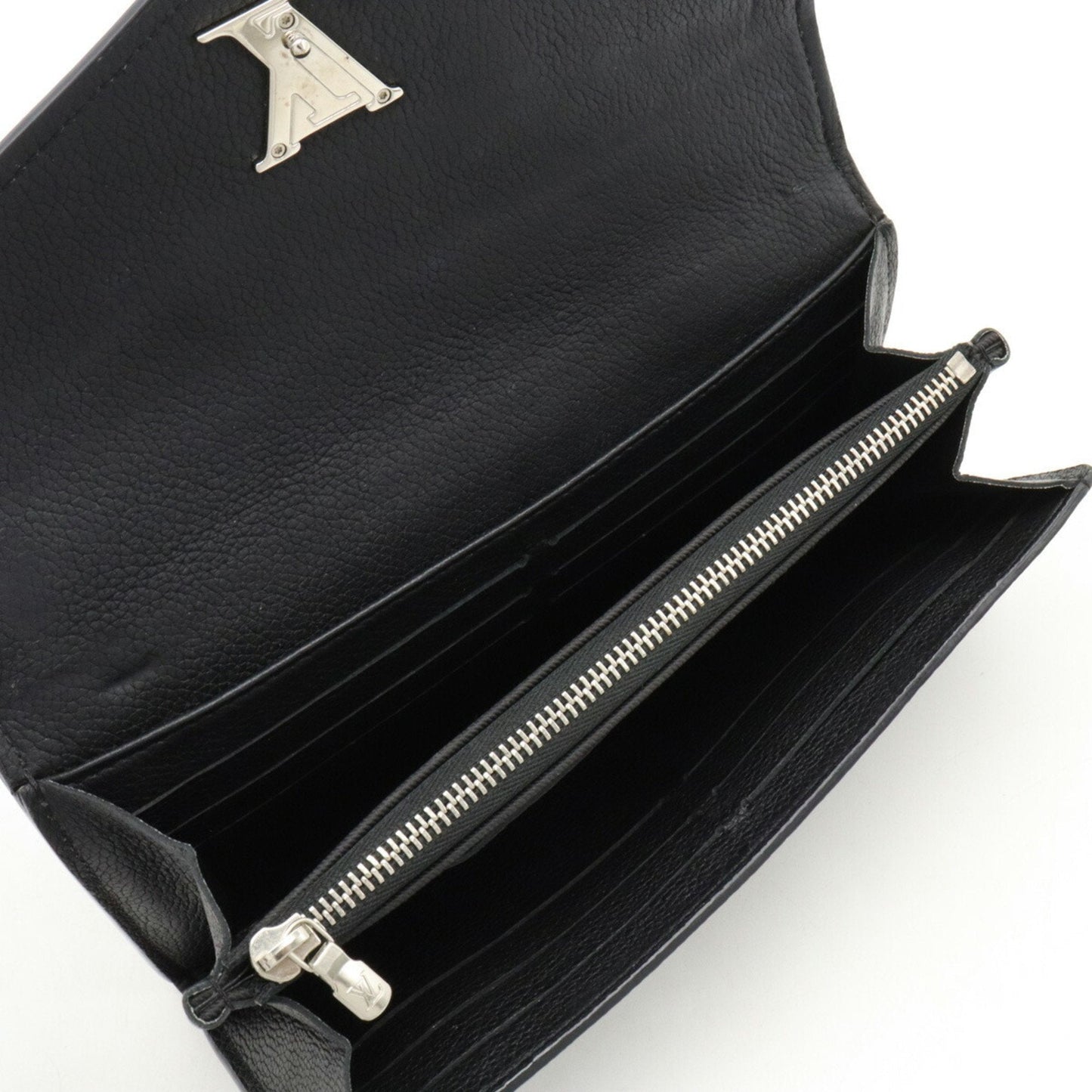 LOUIS VUITTON Portefeuil My Lock Me Bifold Long Wallet Leather Noir Black M62530