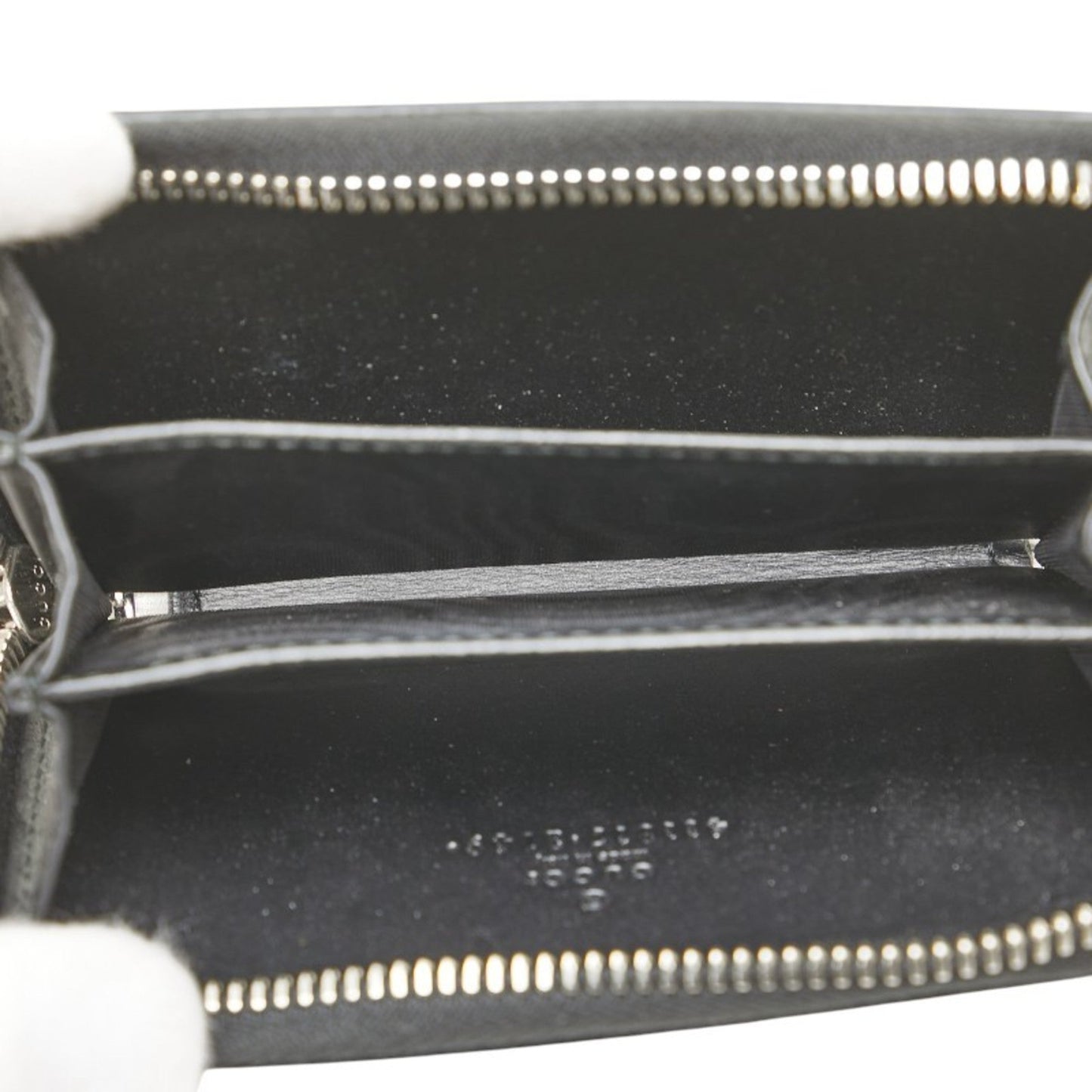 Gucci Beige Black Pvc Leather Coin Purse/Coin Case