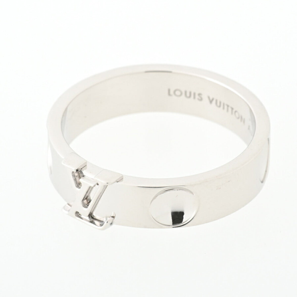 LOUIS VUITTON Ring Bergen Preinte LV Q9K97K White Gold