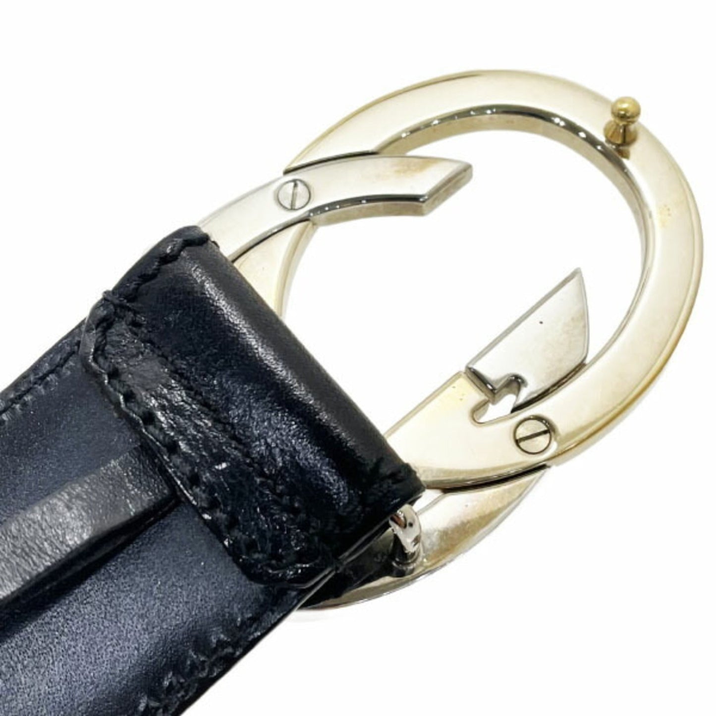 Gucci Black Gold Silver Standard Belt