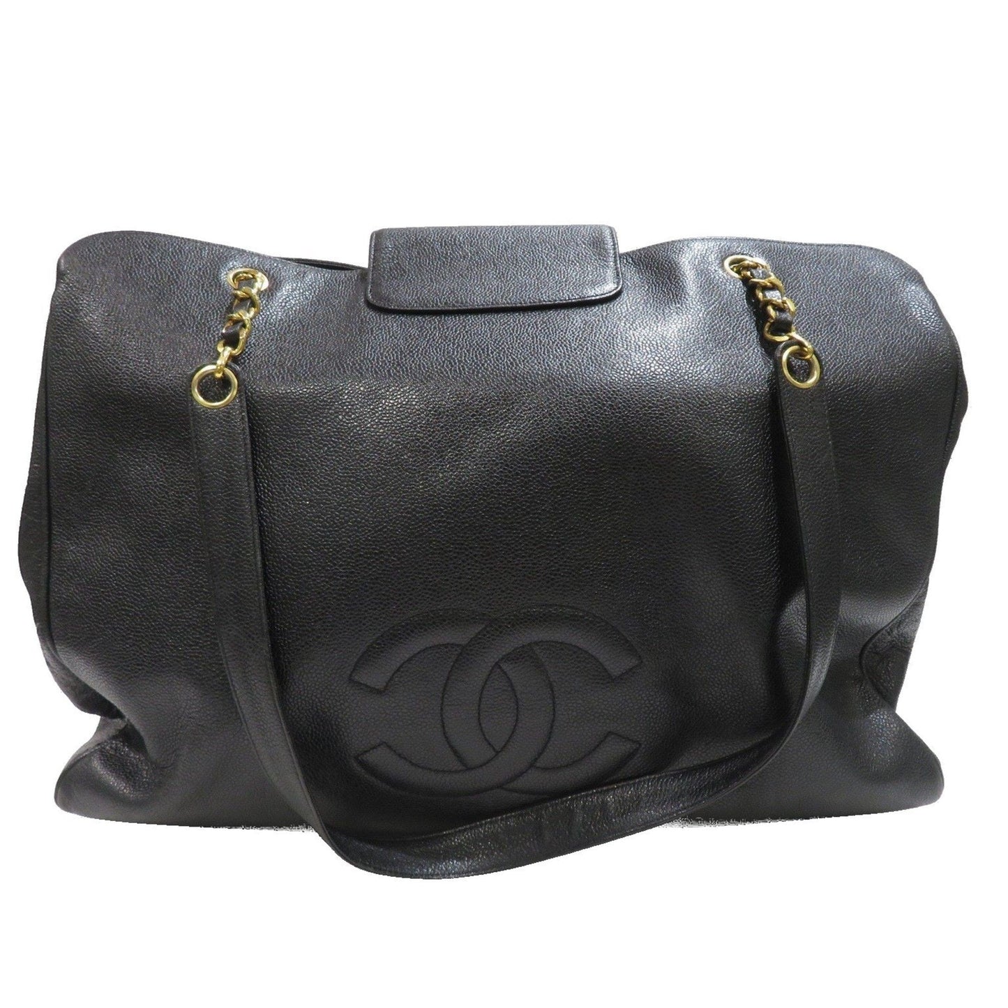 CHANEL Chanel Supermodel Coco Bag Black G Hardware Caviar Skin D56 Women's Men's Leather