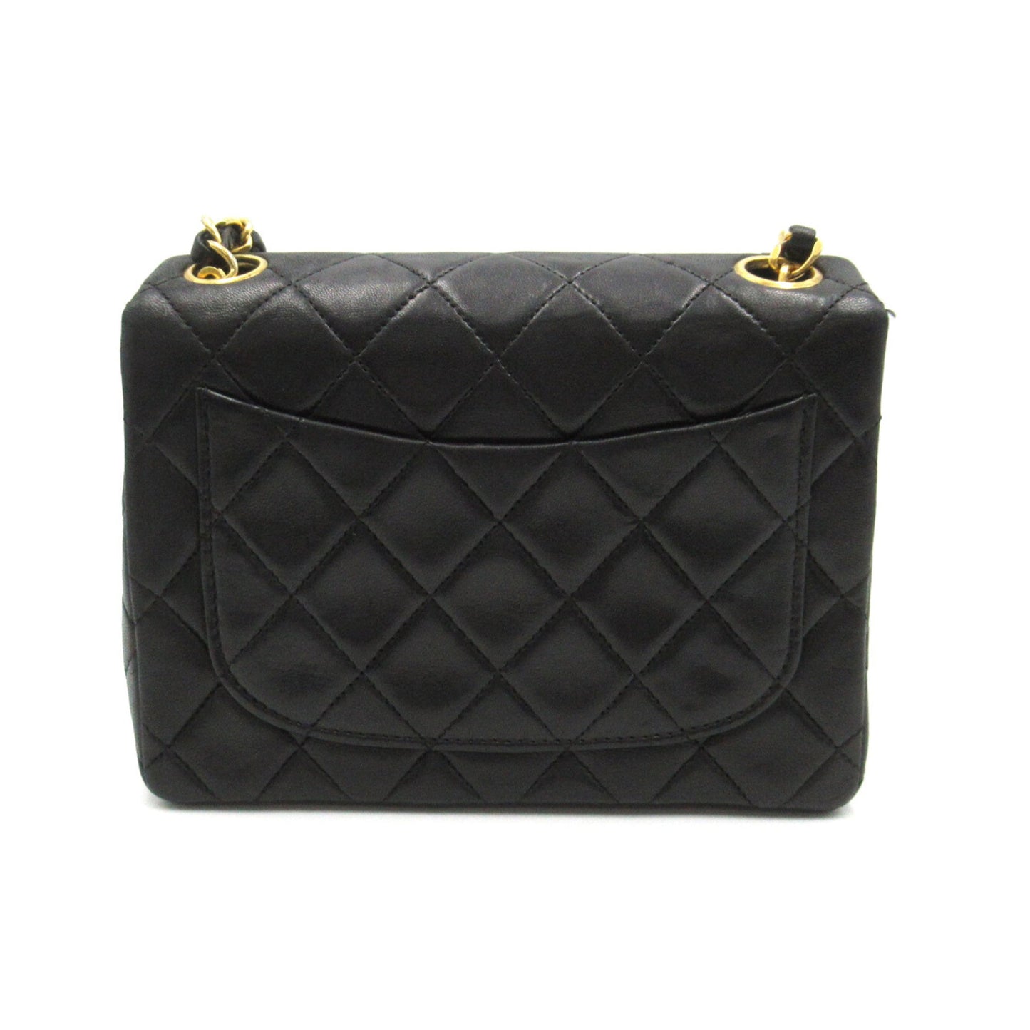 CHANEL Mini Materasse Chain Shoulder Black Lambskin (sheep leather)