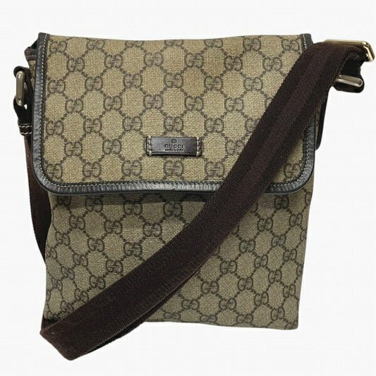 Gucci Brown Pvc Leather Shoulder Bag ()