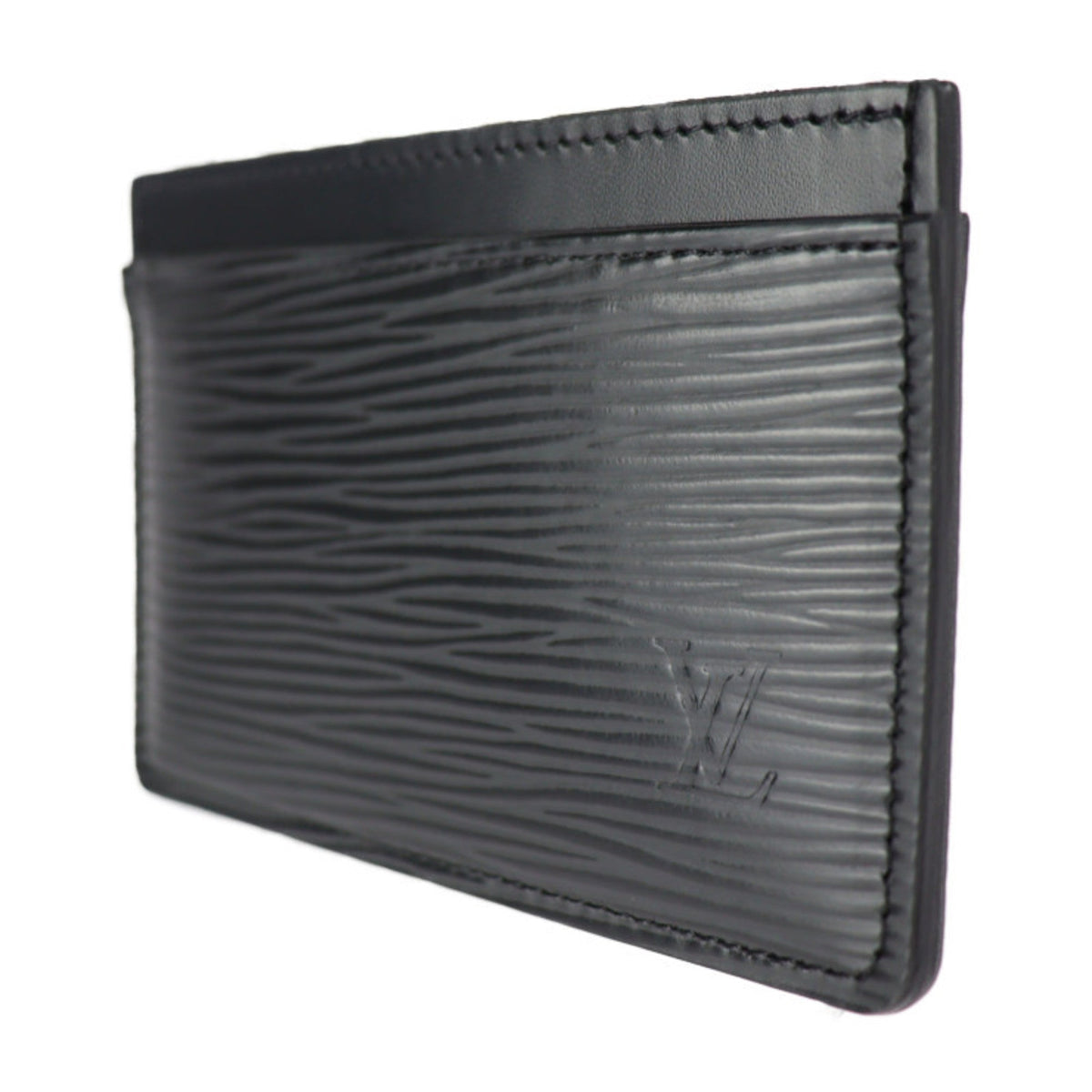LOUIS VUITTON Porte Cult Sample Card Case M63512 Epi Leather Black Vuitton