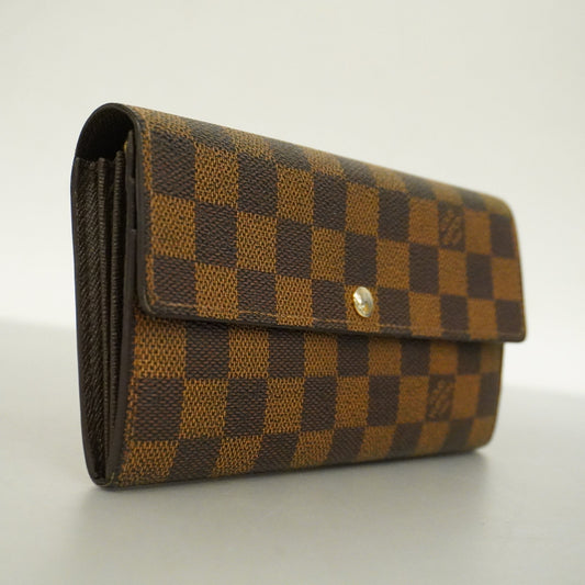 LOUIS VUITTONAuth  Damier Portofeuil Sara N61734 Men,Women,Unisex Long Wallet