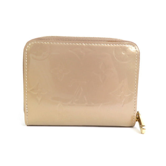 LOUIS VUITTON Coin Case Monogram Vernis Zippy Purse Beige Poodle Unisex M91762
