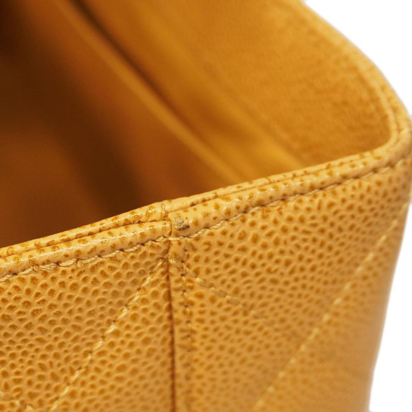 Chanel Tote Bag Matelasse Caviar Skin Beige Champagne Women's