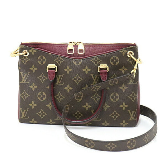 Louis Vuitton Palas BB Monogram Leysin M42961 Handbag Brown / Bordeaux Crossbody