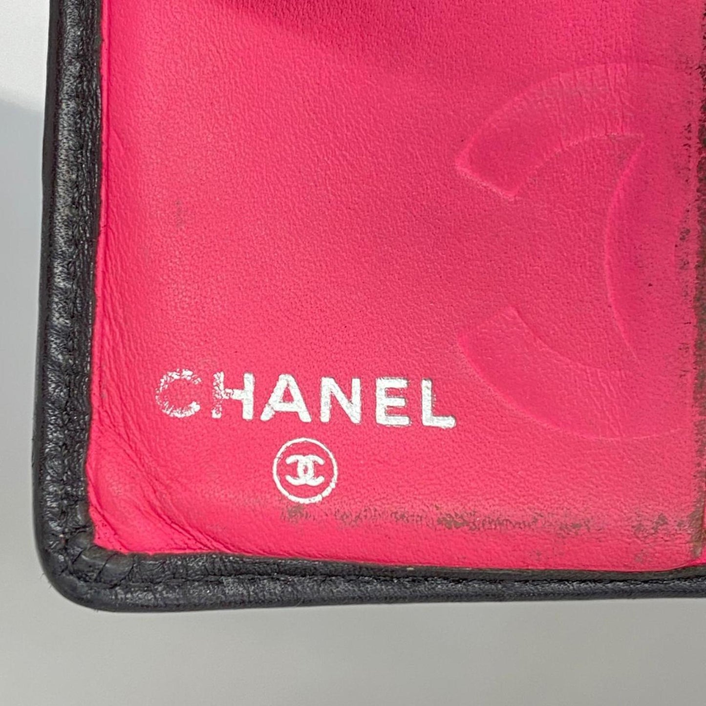 Chanel Wallet Cambon Lambskin Black Women's