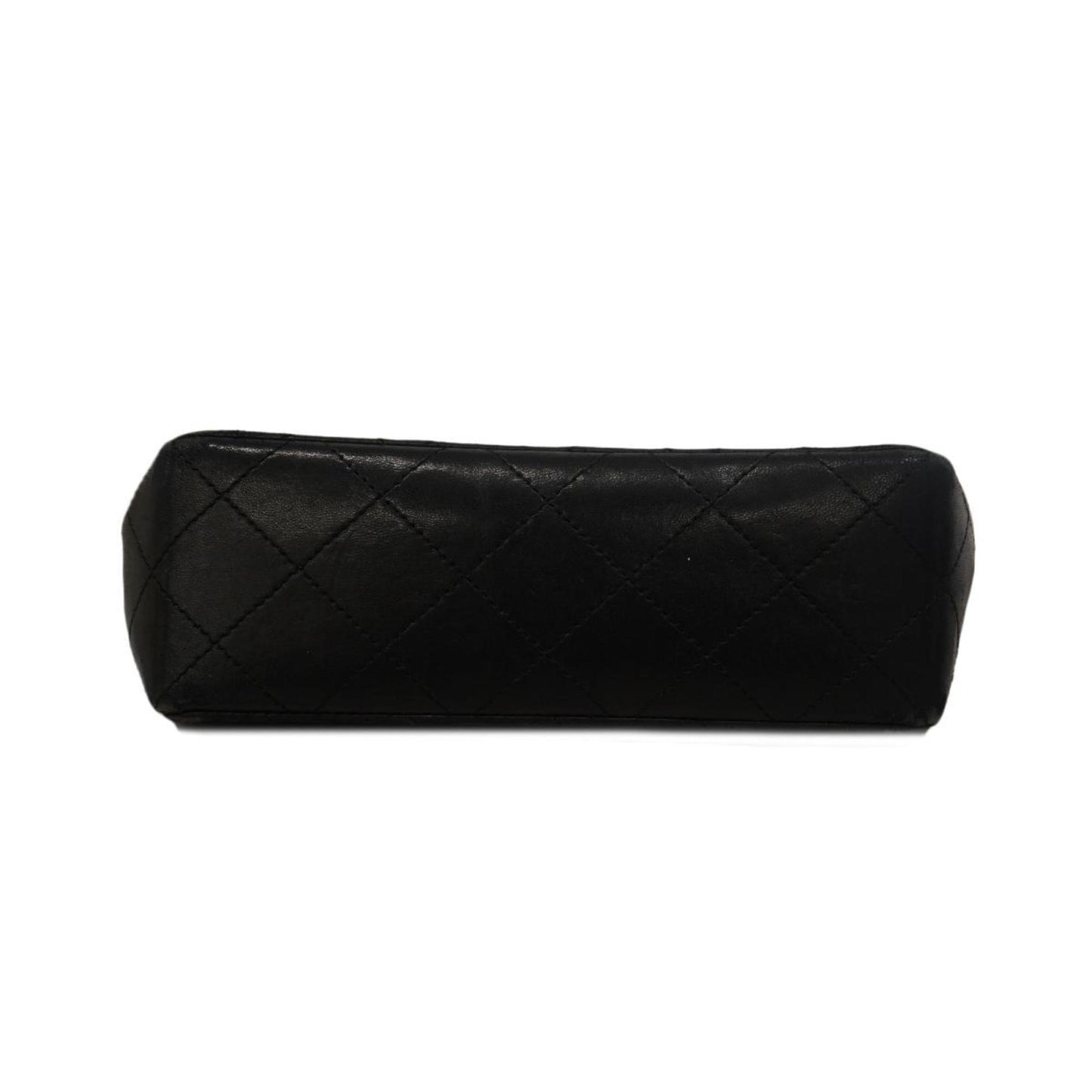 Chanel Shoulder Bag Matelasse Chain Lambskin Black Women's