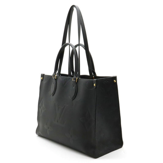 LOUIS VUITTON Monogram Empreinte On the Go MM Tote Bag Handbag Shoulder Noir Black M45595