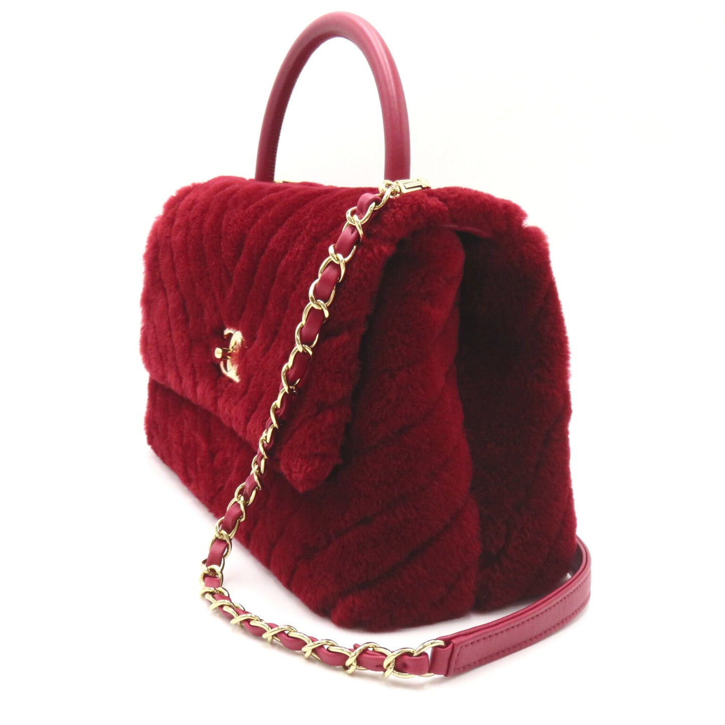 CHANEL Coco handle 2way Shoulder Bordeaux system leather AP044283