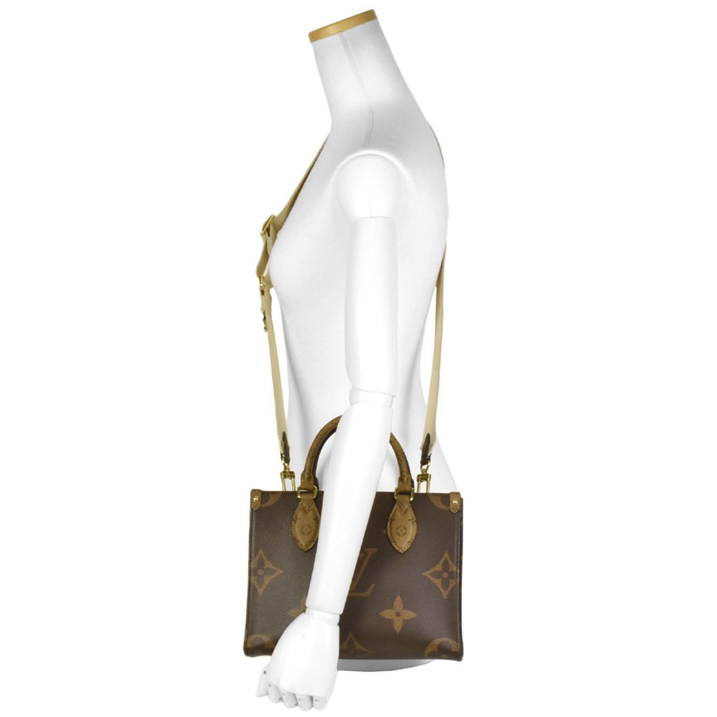 LOUIS VUITTON On the Go PM Handbag Shoulder Bag Monogram Canvas M46373