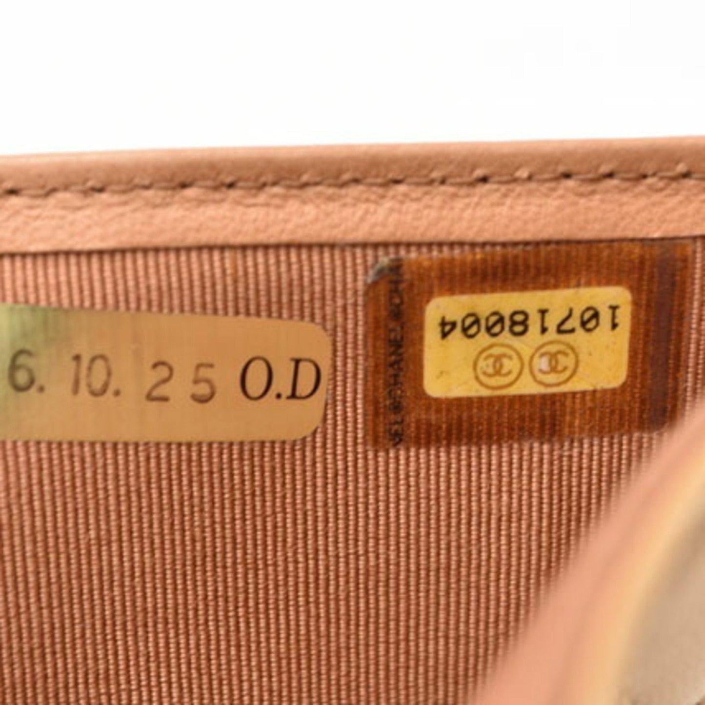 CHANEL Wallet 3-fold wallet A82288 Lambskin Beige