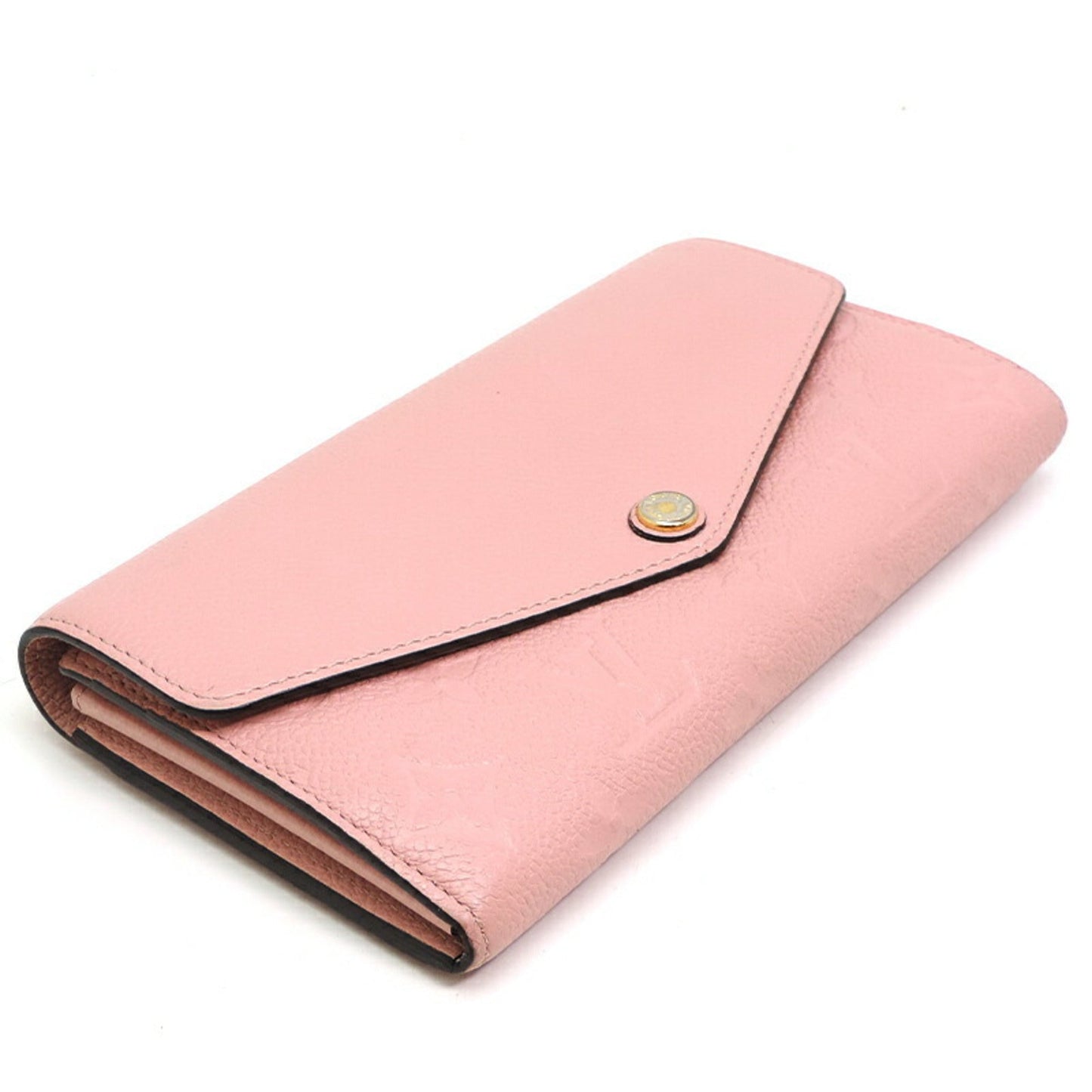 LOUIS VUITTON Portefeuille Sarah Women's Long Wallet M64082 Monogram Empreinte Rose Poudre/Pink