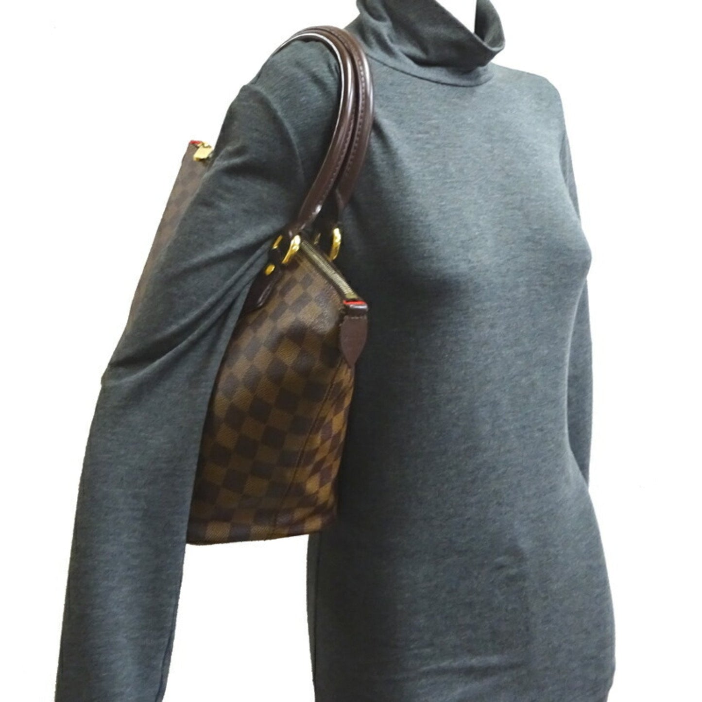 LOUIS VUITTON Saleya PM Women's Tote Bag N51183 Damier Ebene [Brown]