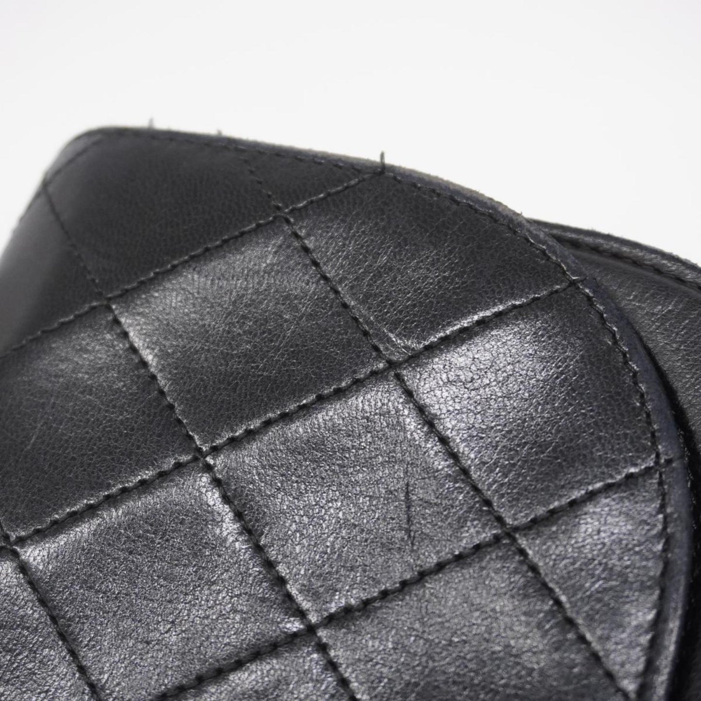 Chanel Shoulder Bag Matelasse Lambskin Black Women's