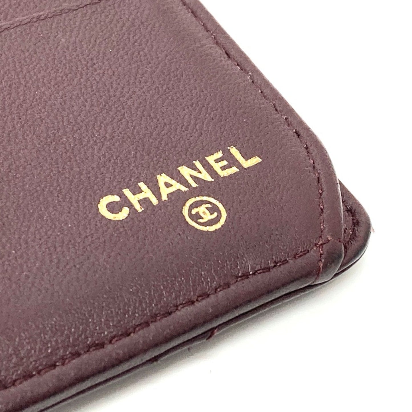 Chanel CC Mark Long wallet Long Wallet Bordeaux