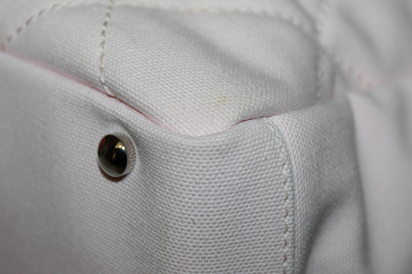 Chanel Pink Biarritz Canvas Leather Tote