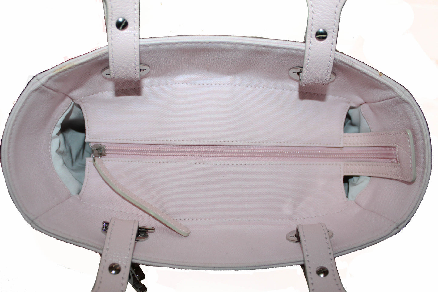 Chanel Pink Biarritz Canvas Leather Tote