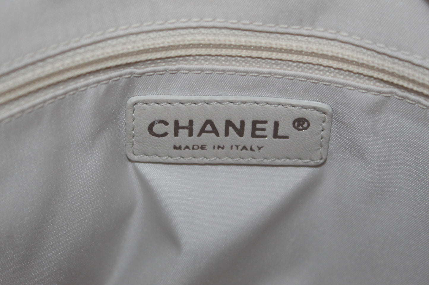 Chanel Pink Biarritz Canvas Leather Tote