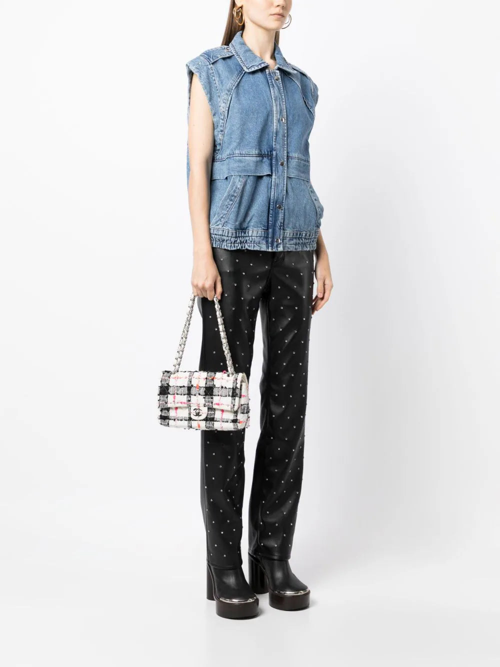 CHANEL Medium Tweed Double Flap