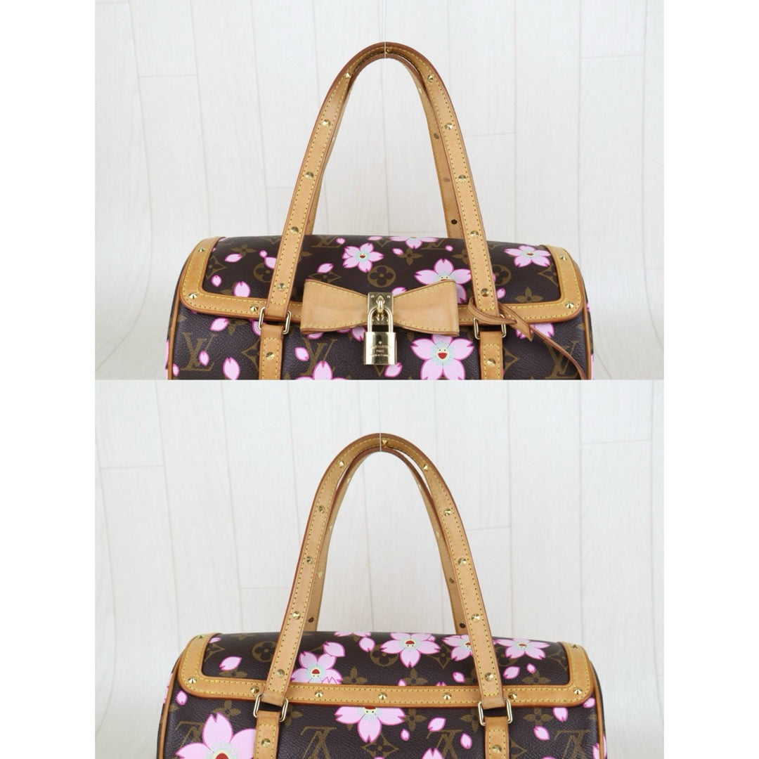 Rank AB ｜ LV Takashi Murakam Sakura Monogram Papillon 27 HandBag｜S25051202
