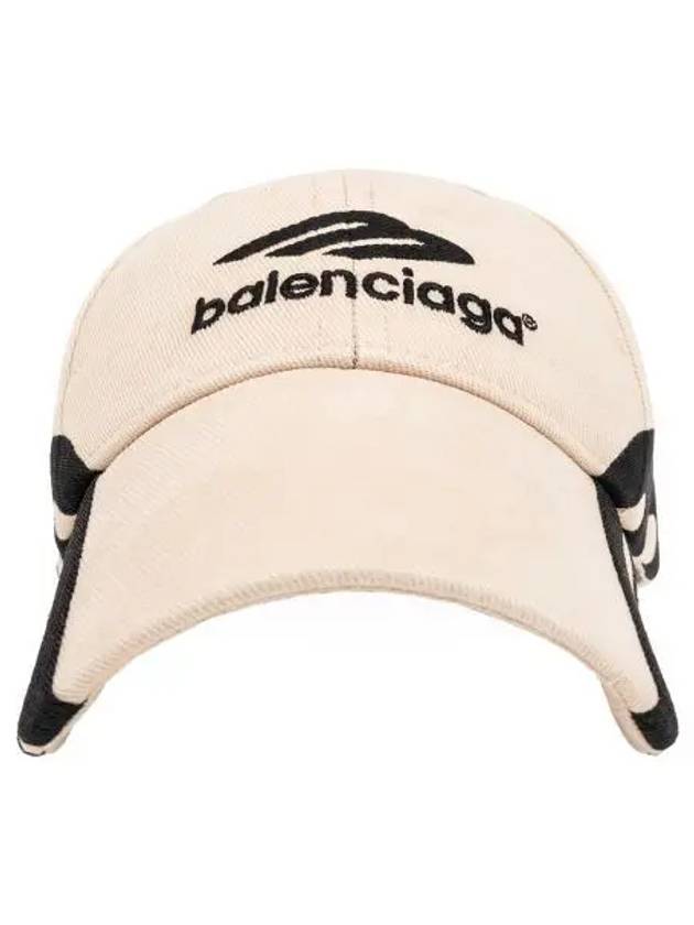 Luxury Balenciaga  3B Sports Icon Ball Cap Light Beige