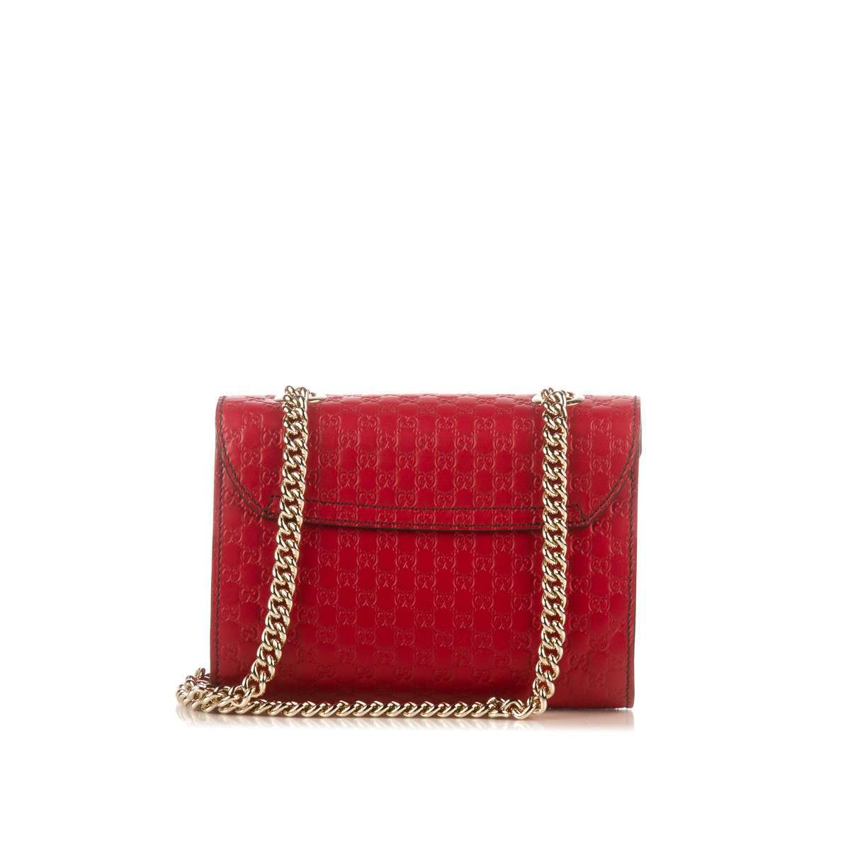 GUCCI Red Emily Guccissima Mini Crossbody