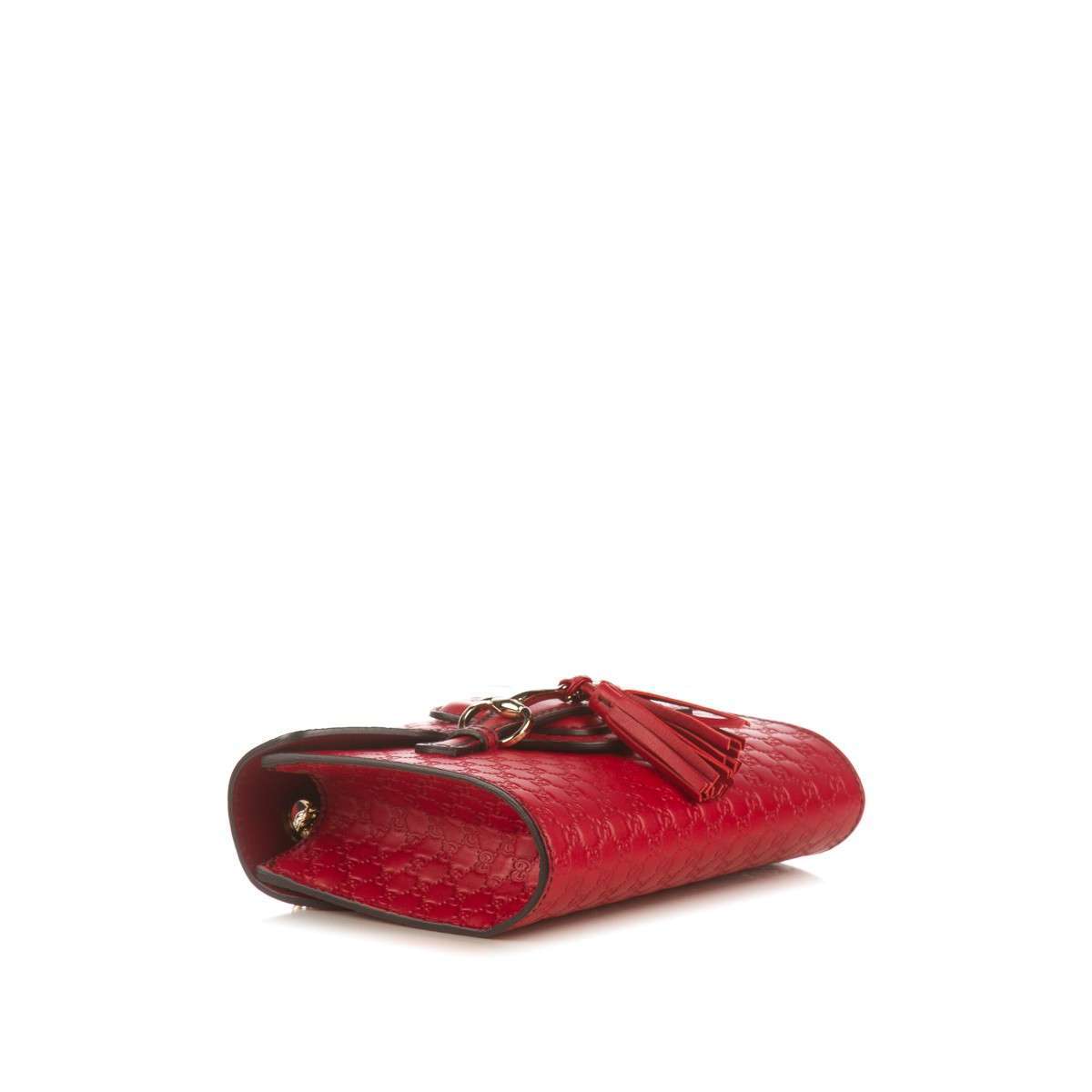 GUCCI Red Emily Guccissima Mini Crossbody