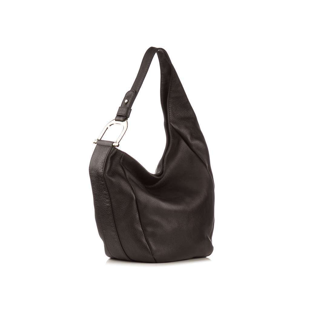 GUCCI  Black Leather Hobo Bag