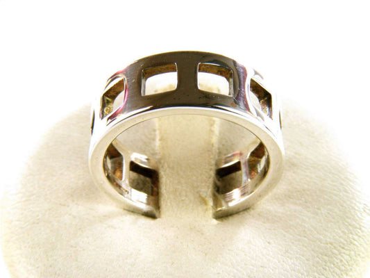 GUCCI RING TRAFORATO IN 925 SILVER SIZE 12,50