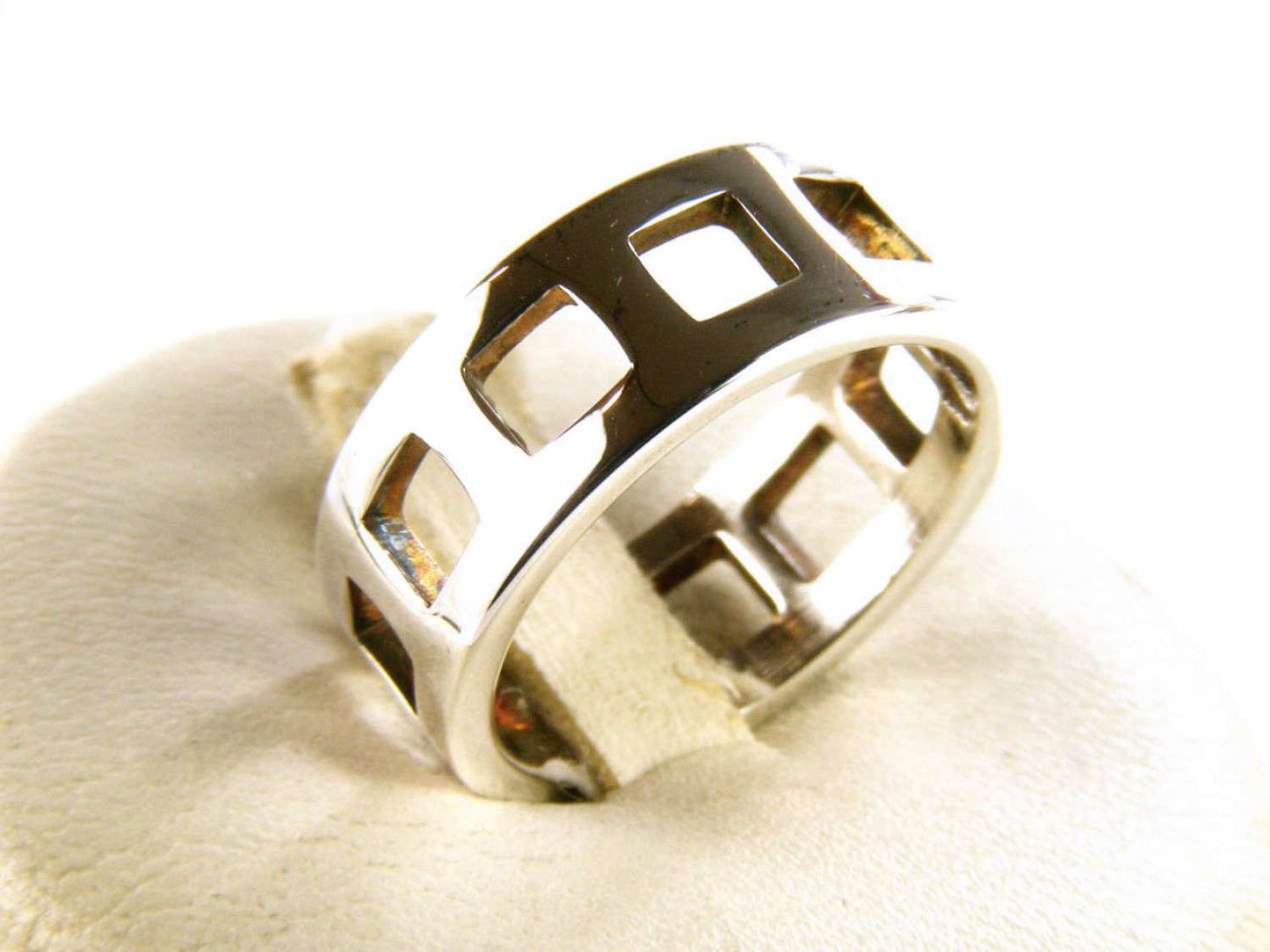 GUCCI RING TRAFORATO IN 925 SILVER SIZE 12,50