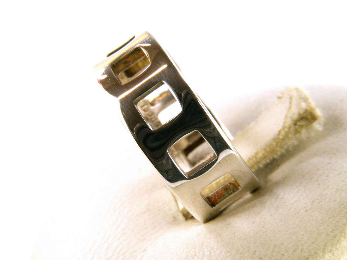 GUCCI RING TRAFORATO IN 925 SILVER SIZE 12,50