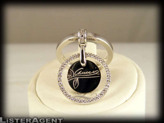 GUCCI RING FLORA LIGHT 18KT WHITE GOLD AND DIAMONDS