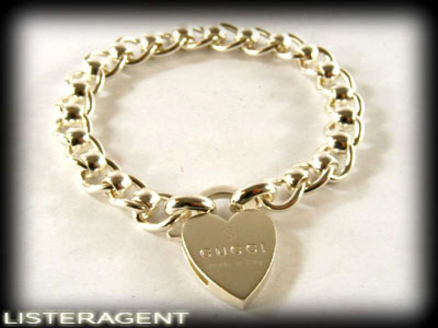 GUCCI BRACELET CHUNKY HEART IN 925 SILVER REF. 181339J84008106
