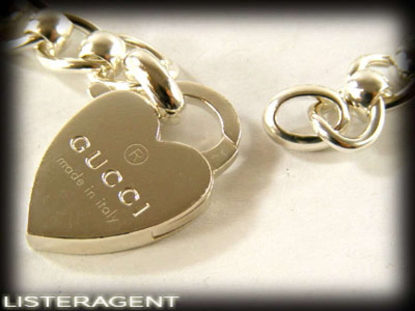 GUCCI BRACELET CHUNKY HEART IN 925 SILVER REF. 181339J84008106