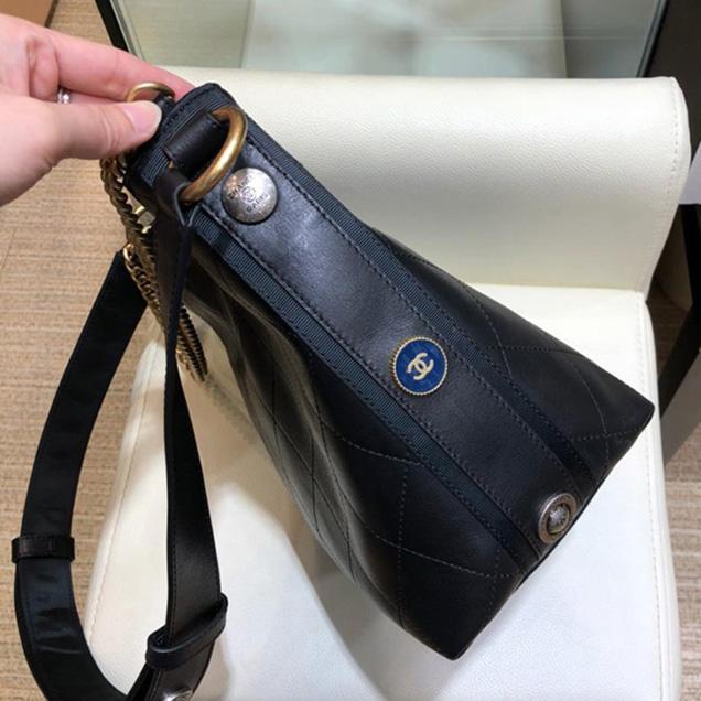 Chanel Hobo Handbag Black