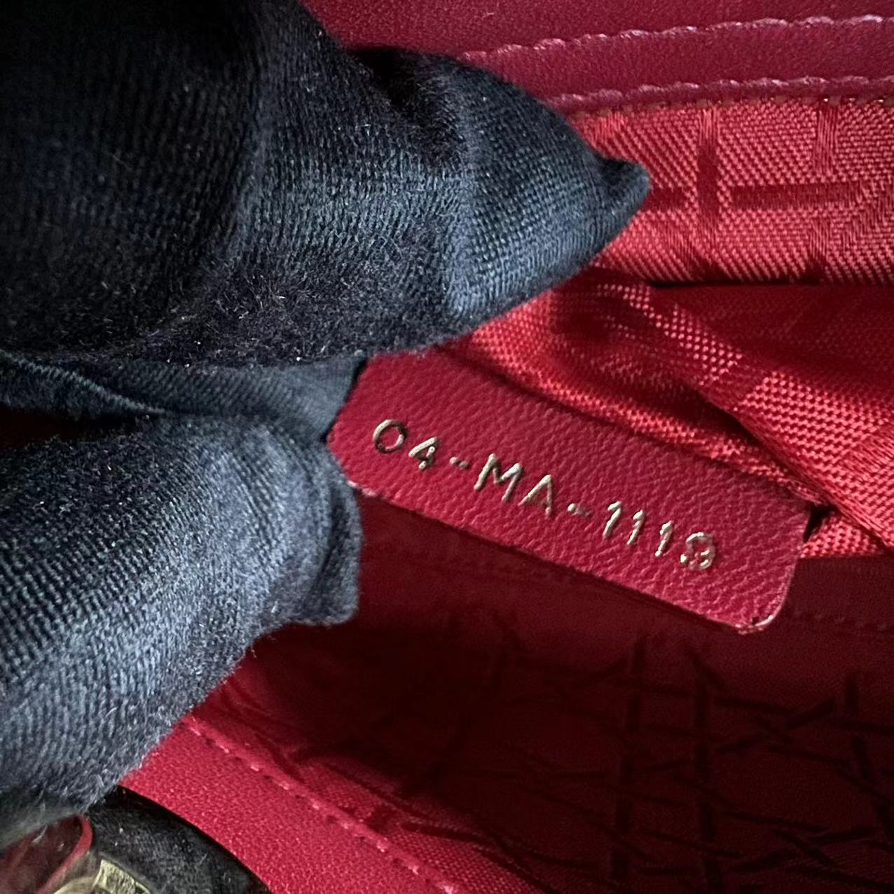 *2020, Chain strap* Lady Mini Cannage Lambskin Burgundy Red Golden Hardware