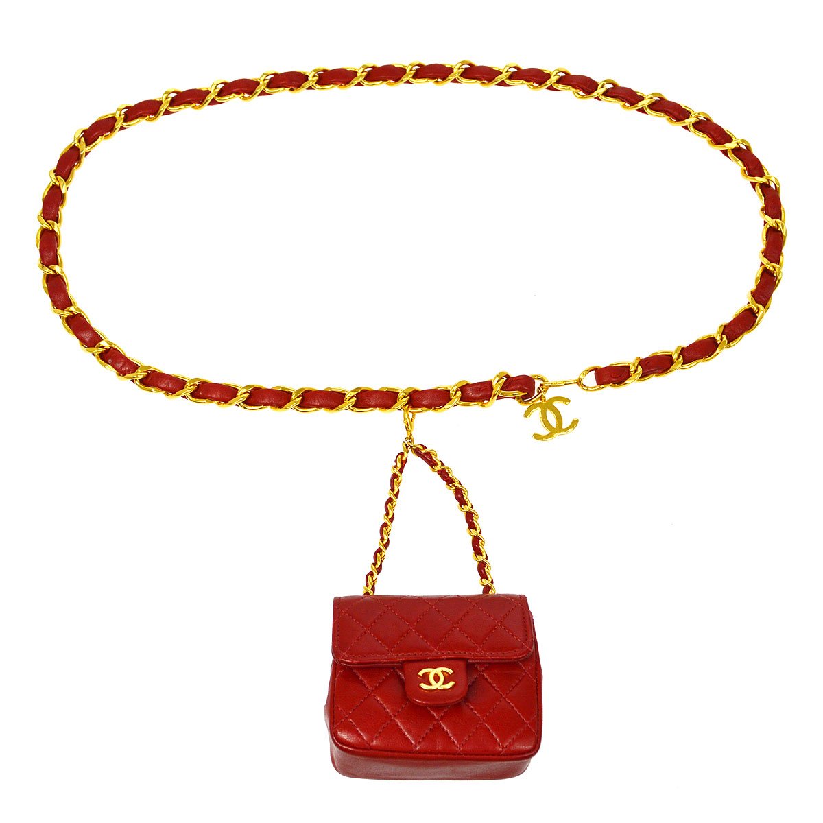 CHANEL 1990s Lambskin Belt Bag Micro