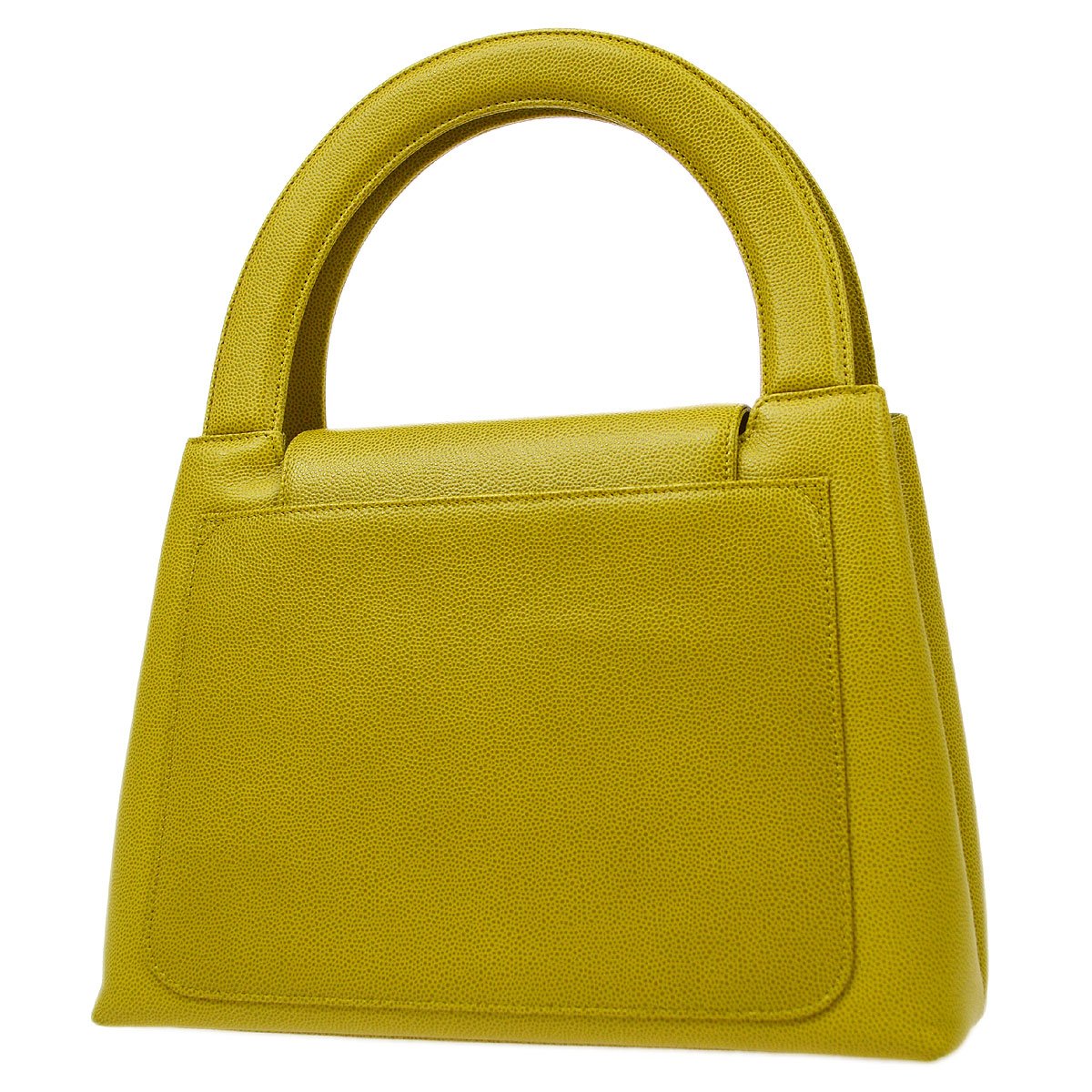 CHANEL 1997-1999 Green Caviar Handbag 82258