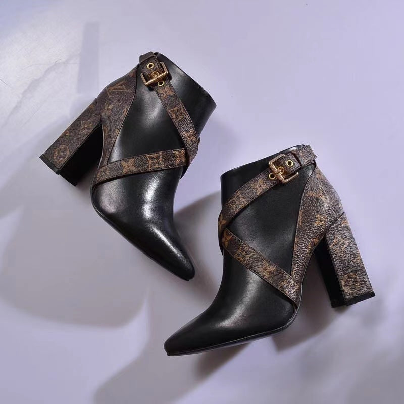 SE537 Size5-11  Heels:9.5cm Material: Cowhide  Lining: Sheep skin