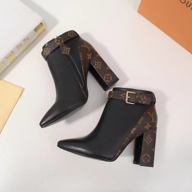 SE538 Size5-11   Heels:9.5cm Material: Cowhide  Lining: Sheep skin Sole: Rubber leather
