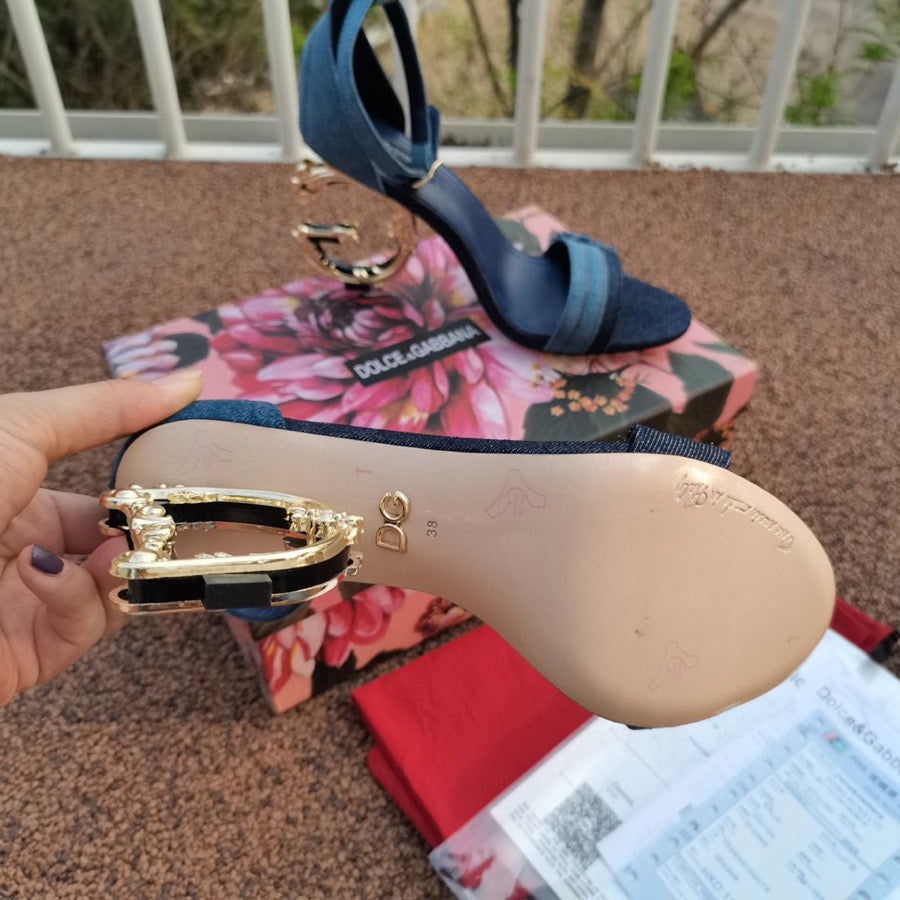 SE540  Size5-11   Heels:10.5cm Material: Denim Lining: Sheep skin Sole: Italian leather