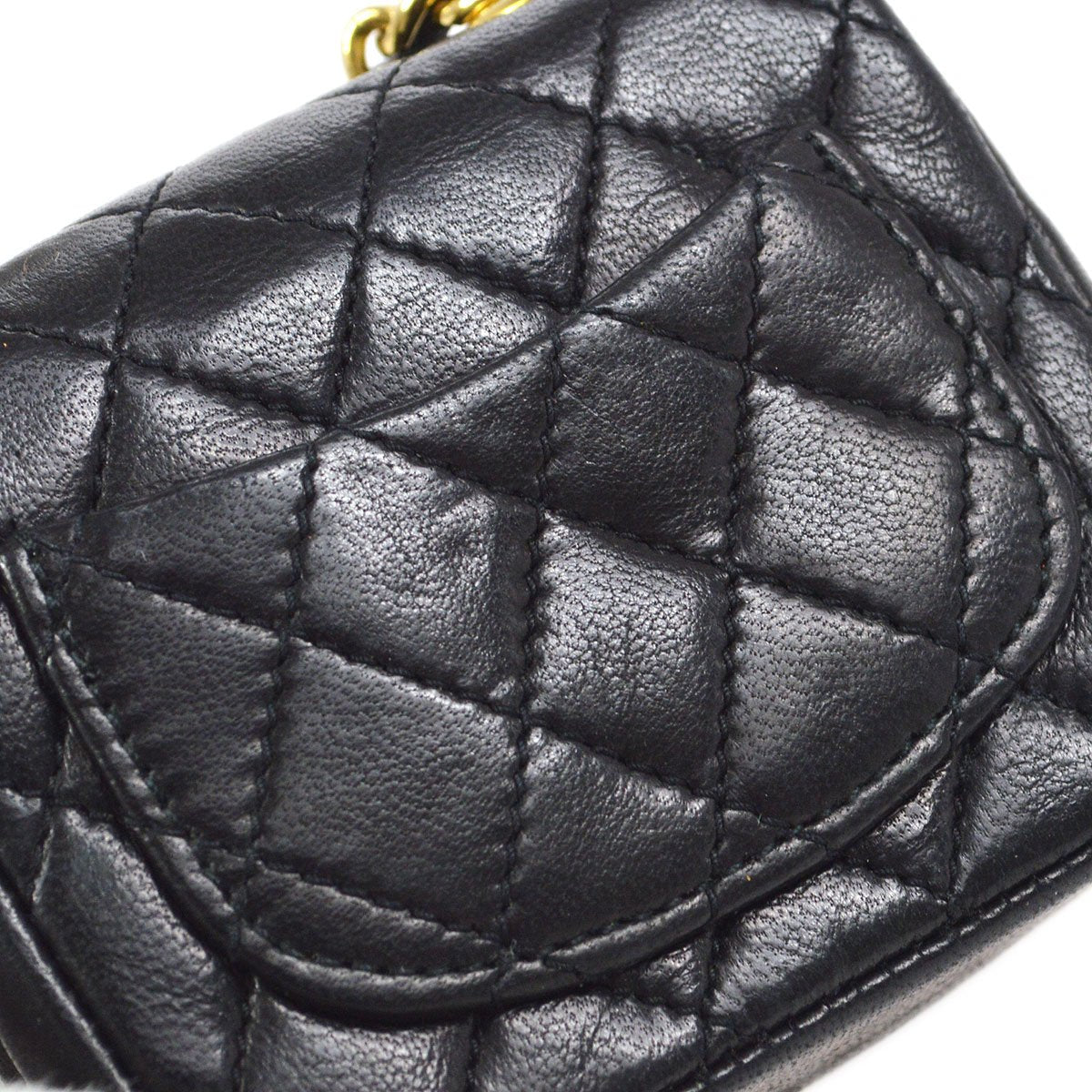 CHANEL Micro Bum Belt Bag Black Lambskin