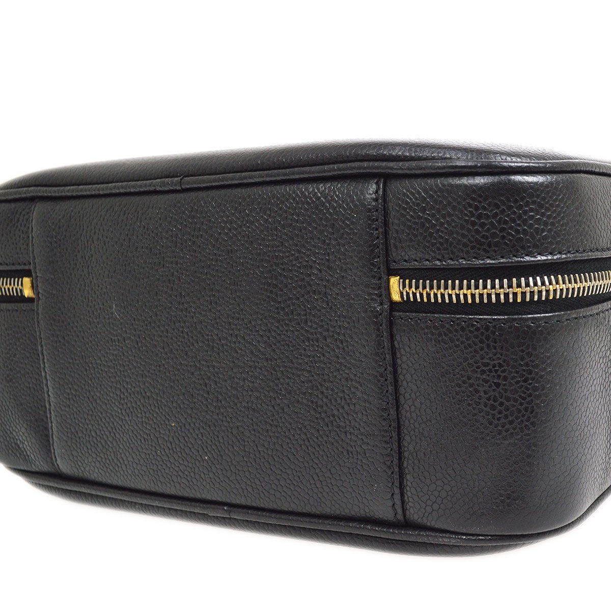 CHANEL 1996-1997 Lunch Box Vanity Medium Black Caviar AK38047k