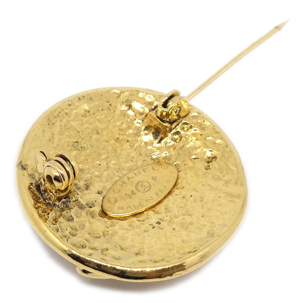 CHANEL★ Medallion Brooch Gold-Plated 94P 37954