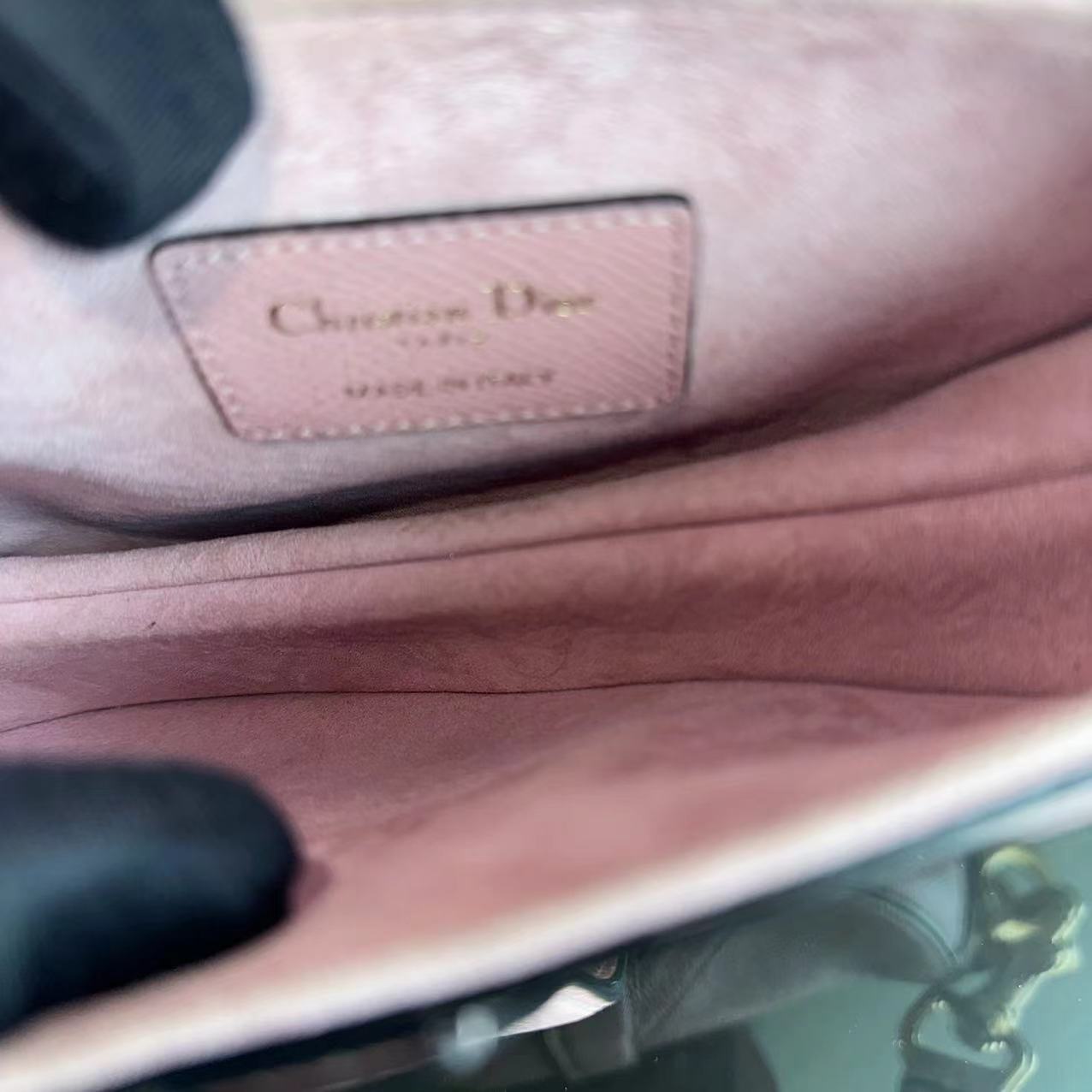 *2022 Strap Version Full Set Receipt* Saddle Small 20CM Grained Calfskin Light Pink GHW